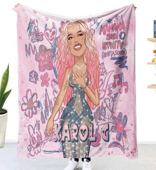 Karolg VMA's Pink hair Blanket