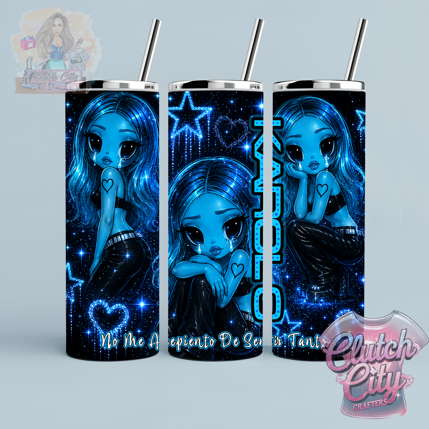 NMADST Blue Black 20 oz Tumbler