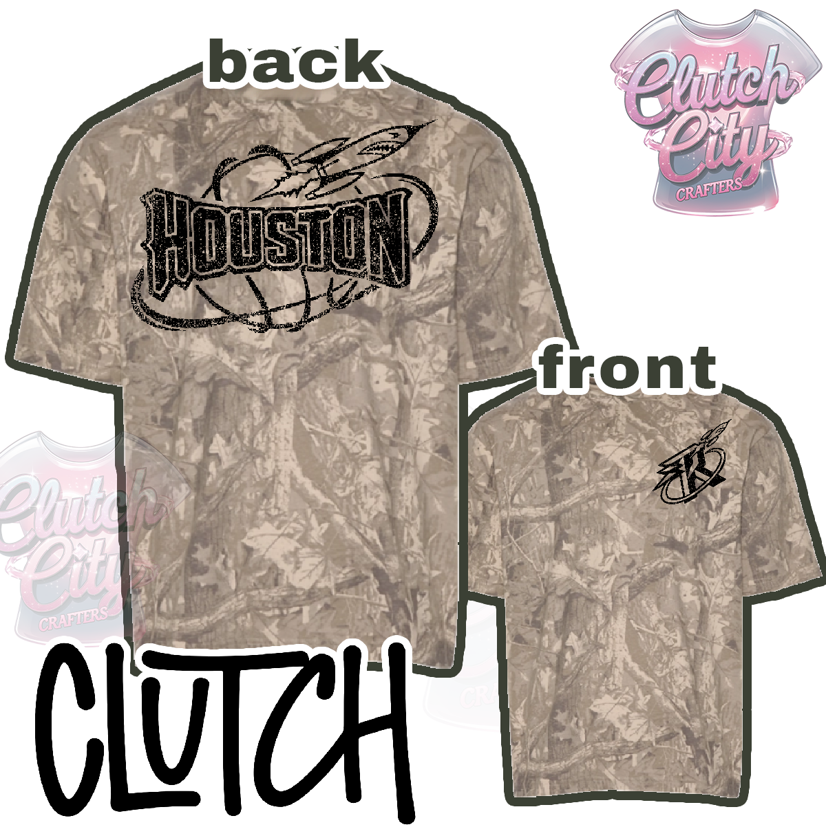 Camo Rockets Black ink