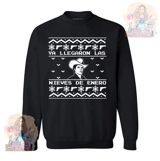 Chalino ugly XMAS BLACK sweater (guns guns)
