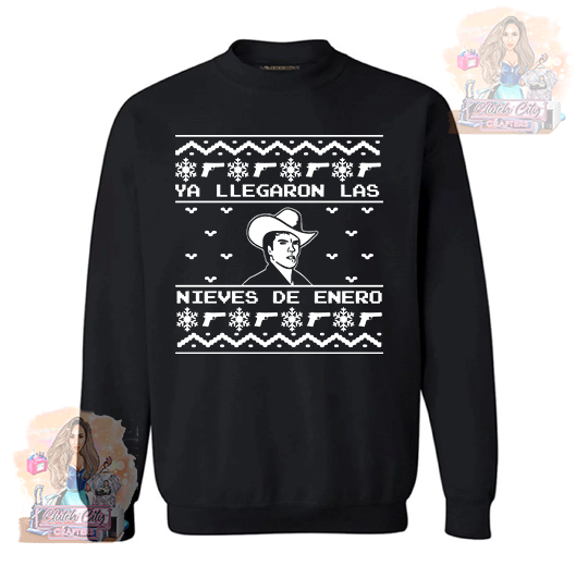 Chalino ugly XMAS BLACK sweater (guns guns) Clearance RTS