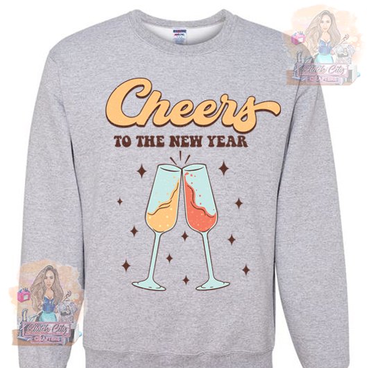 Champagne Cheers Ash Sweatshirt