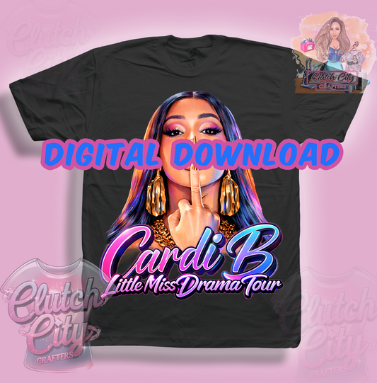 Cardi B PNG Instant Download