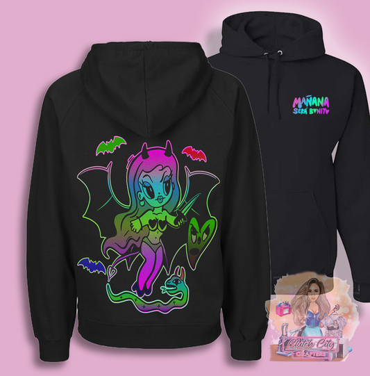 KG Colorful Fairy BLACK Hoodie