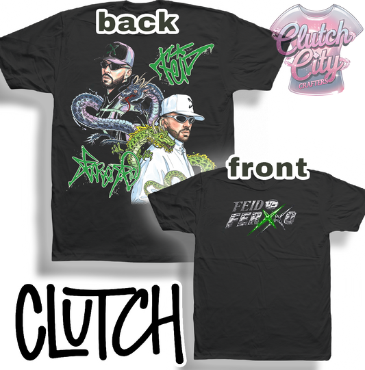 Ferxxo Vs feid with dragons Black t shirt