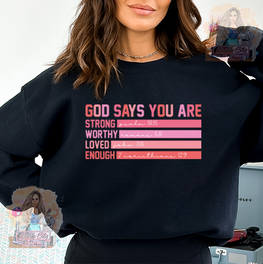 God Says Black Sweatshirt