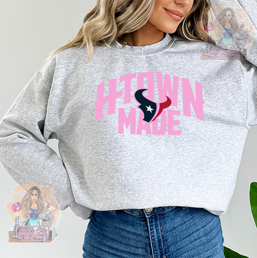 Copy of Htwon Made Pink Font Ash Sweater