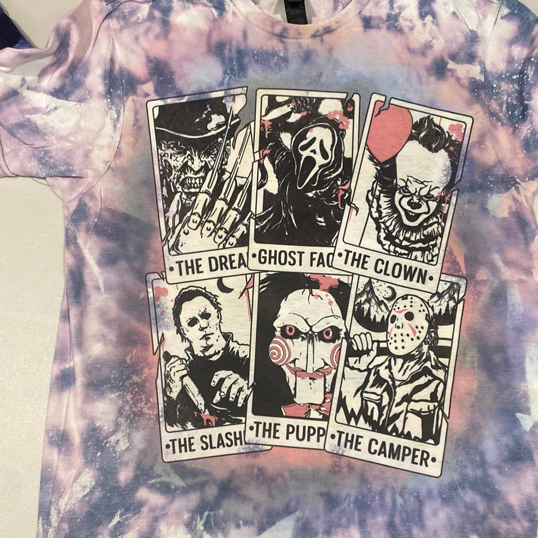 Halloween Cards Bleached Tee