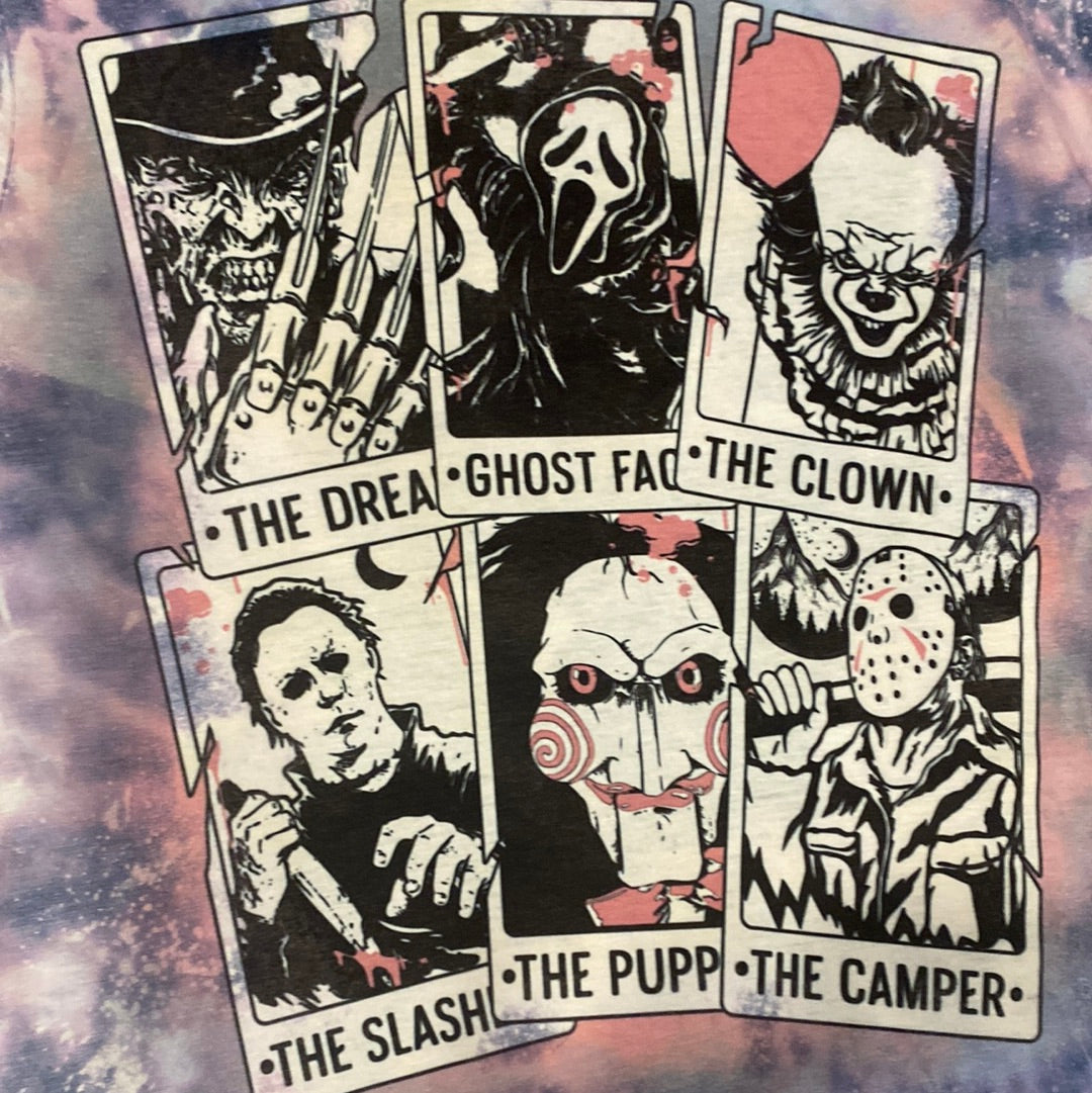 Halloween Cards Bleached Tee