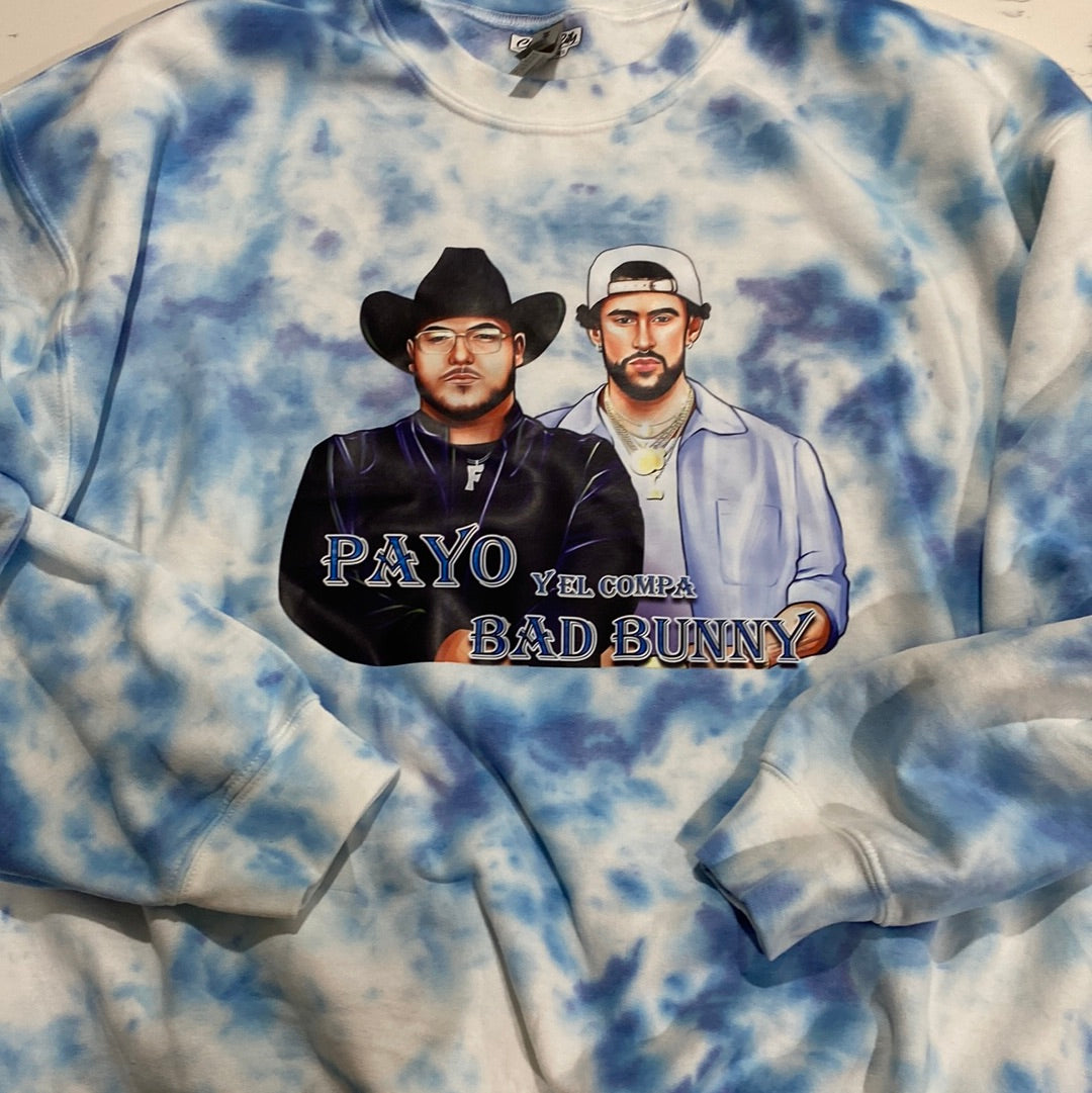 Payo + BB blue TieDye Sweatshirt