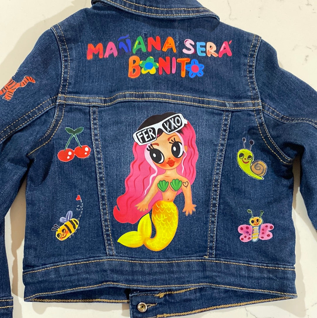 KarolG w/ Ferxxo Gaffitas Jean jacket