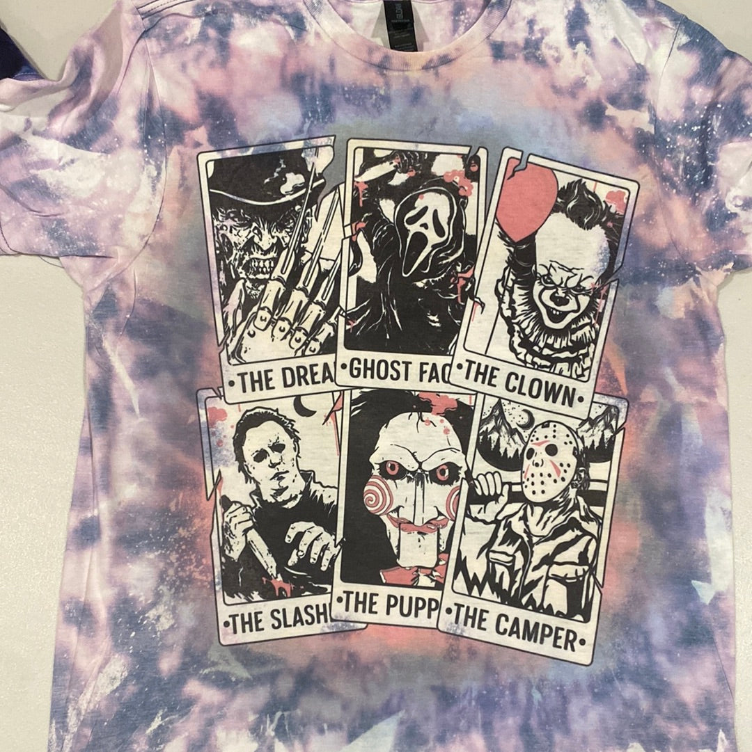 Halloween Cards Bleached Tee