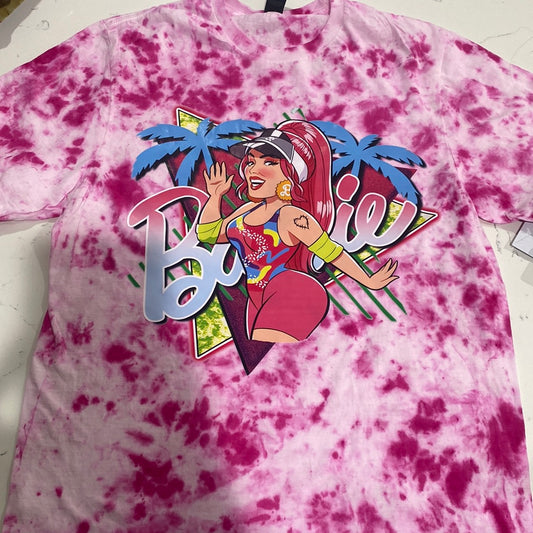 Barbie Retro KG Pink Tie Dye Tee