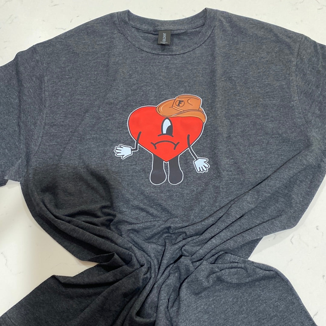 Heart with Sombrero BLACK MIST TEE