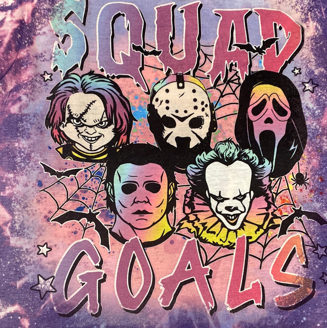 Halloween Squad Goals Bleached Tee