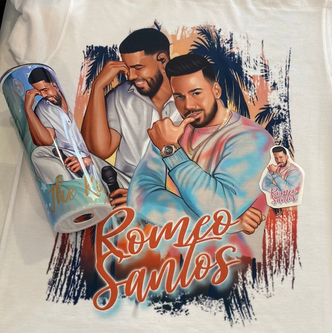 Rome Santos Tee, Sticker, Tumbler Bundle