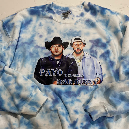 Payo + BB blue TieDye Sweatshirt