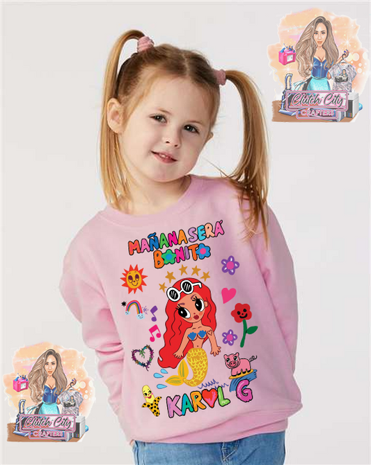 MSB Sirenita Toddler Pink Sweatshirt