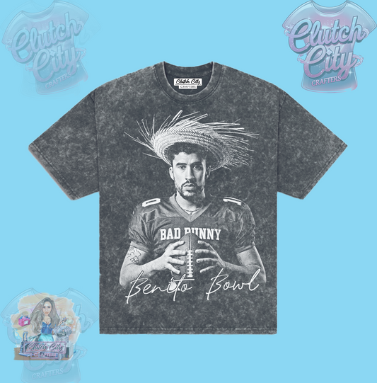 Benito Straw Hat Mineral Acid Wash Tee