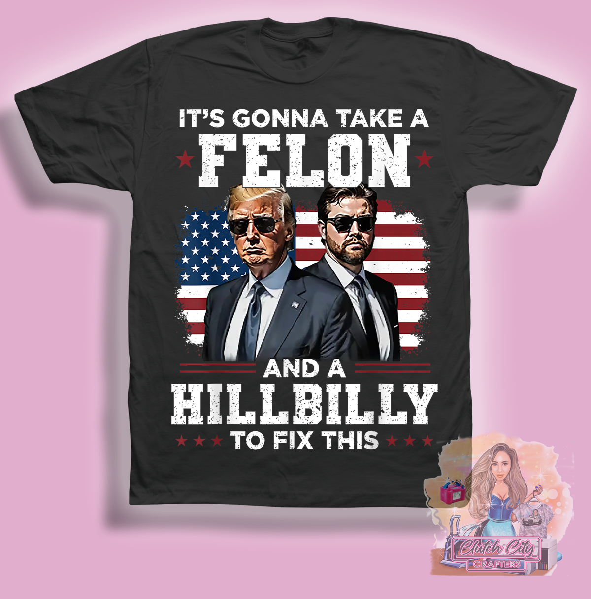 Felon and Hillbilly Black Tee