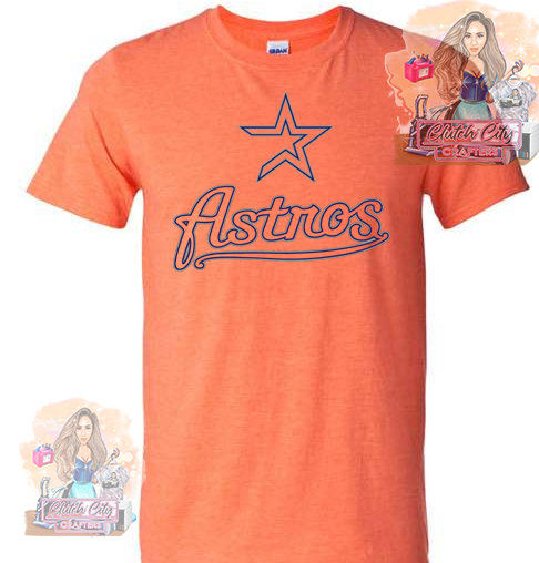 Astros Star Orange Tee