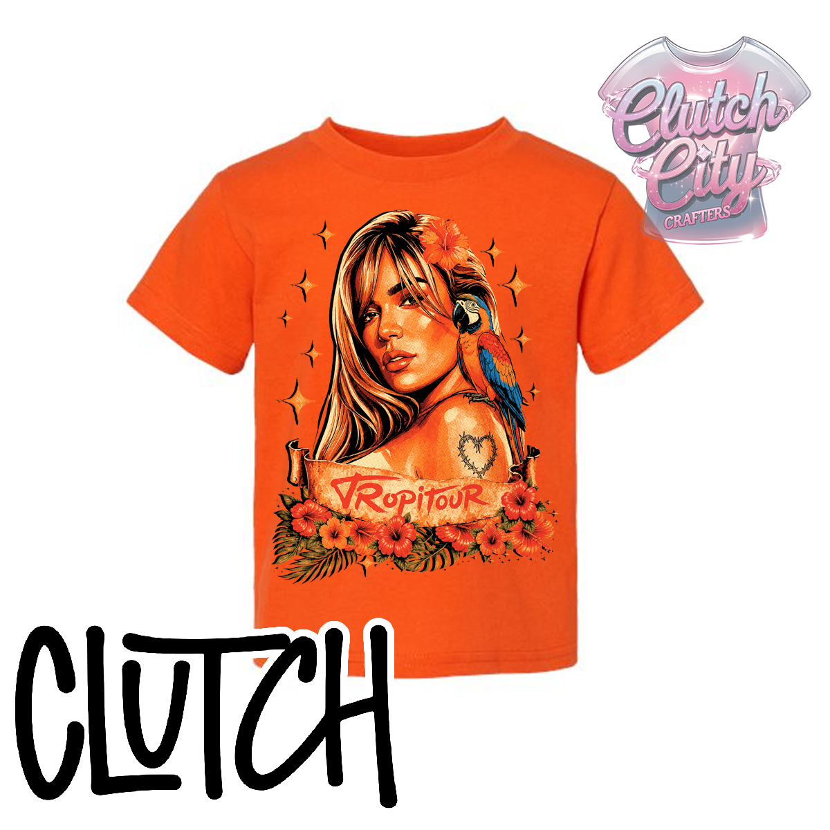 Tropitour Solid Orange Tee