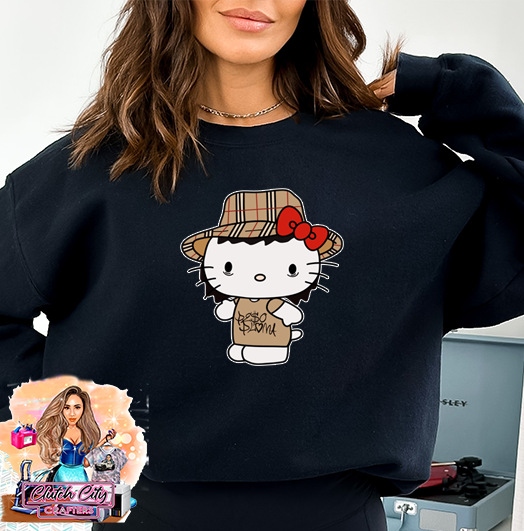 Peso Pluma Hello Kitty Black Sweatshirt