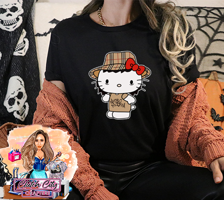 Peso Pluma Hello Kitty BLACK TEE