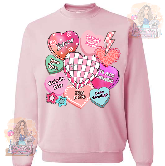 Pinche Amor Pink Sweatshirt