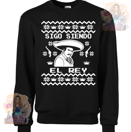 El Rey Vicente Fernandez Black Sweater