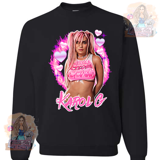 Pink Ricota KarolG Black Sweatshirt