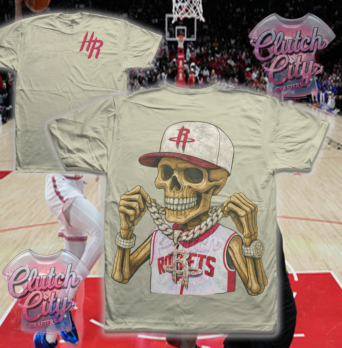 Cream Rockets Skelly Oversized Fit