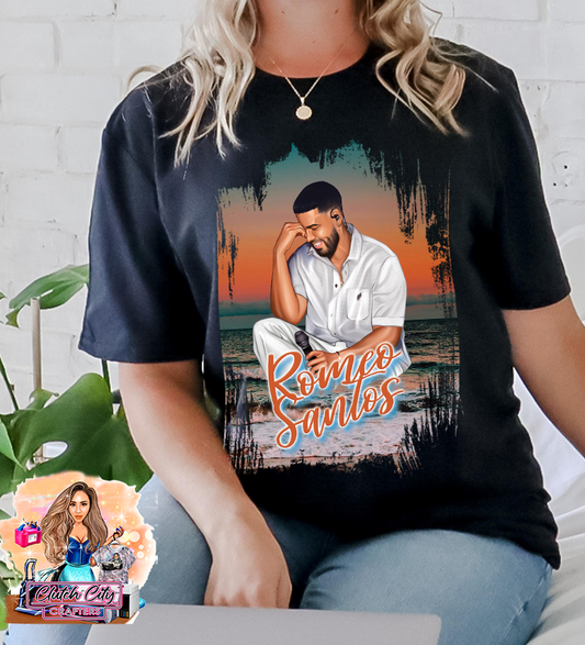 Romeo Santos Beachy BLACK TEE