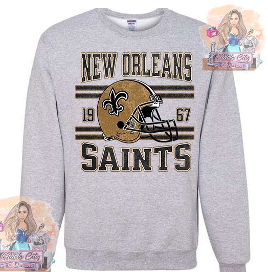 New Orleans Saints Ash Sweater