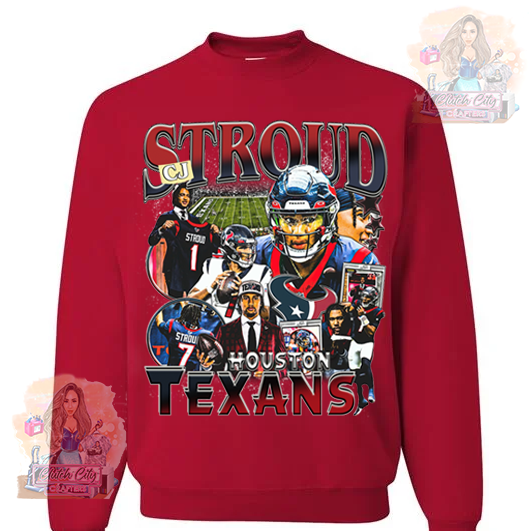 CJ Stroud Red Sweater