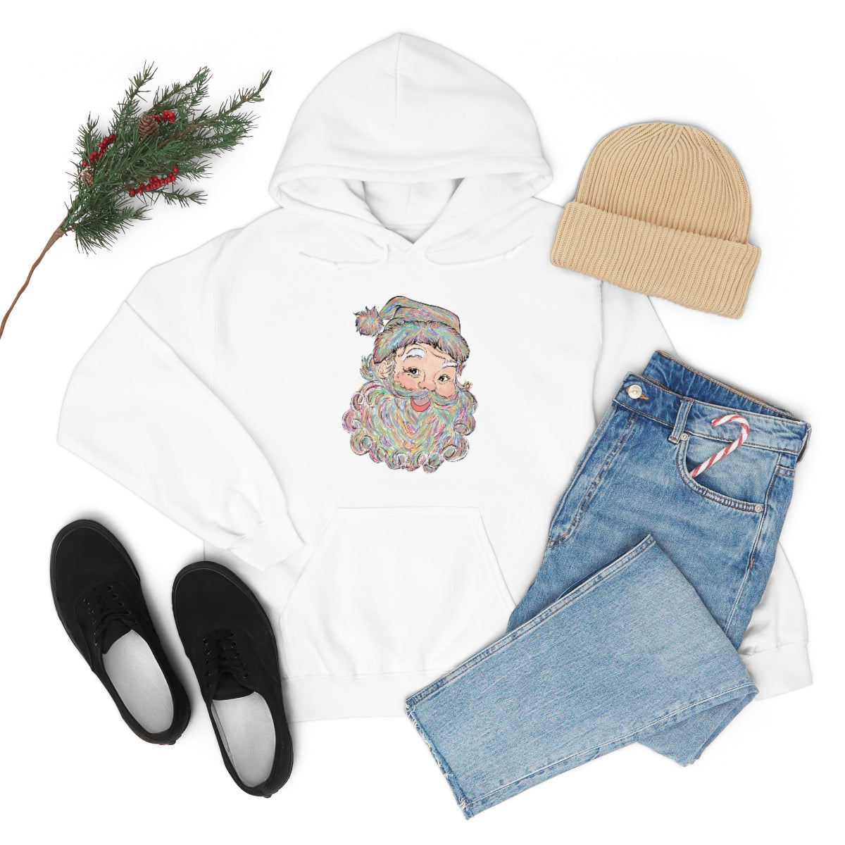 Santa Hooded Sweatshirt