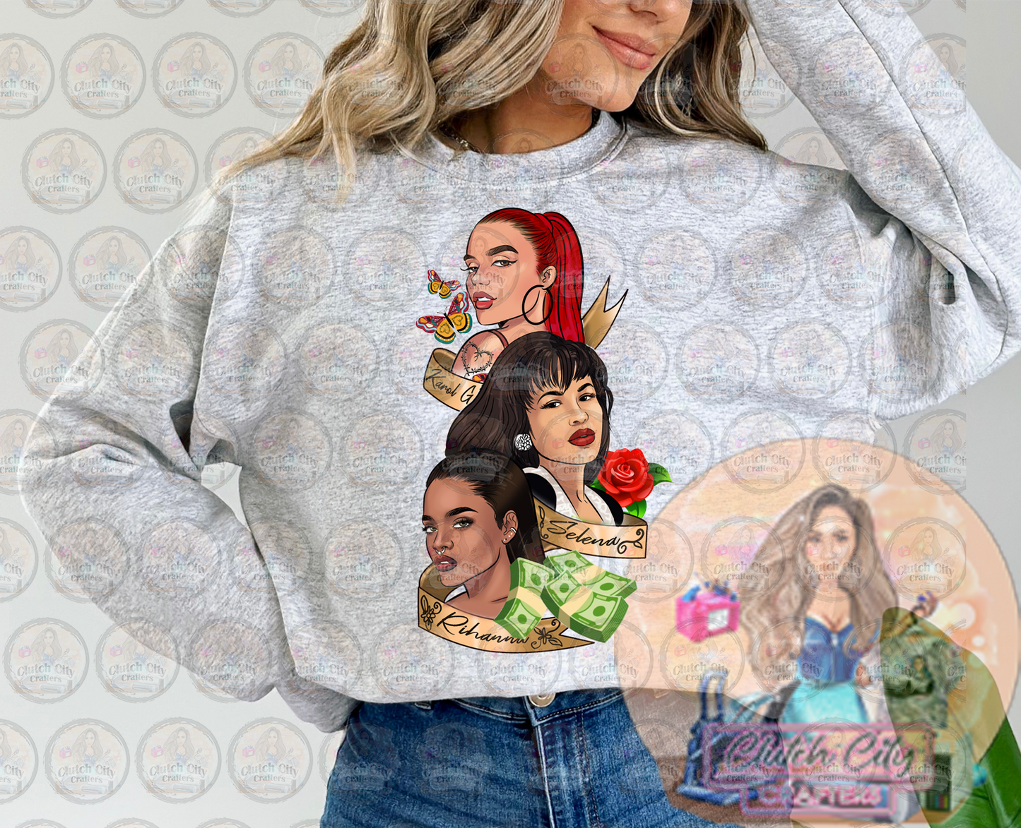 3 divas  Sweatshirt