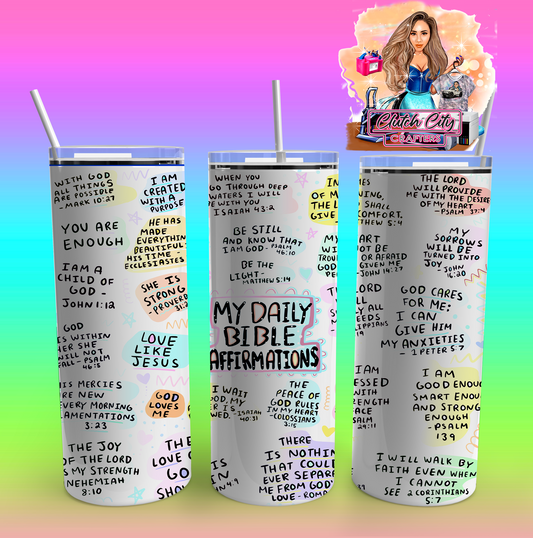 Bible Affirmations Tumbler