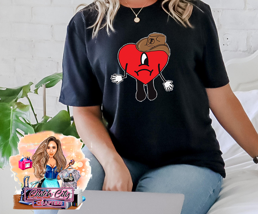 Heart with Sombrero BLACK TEE