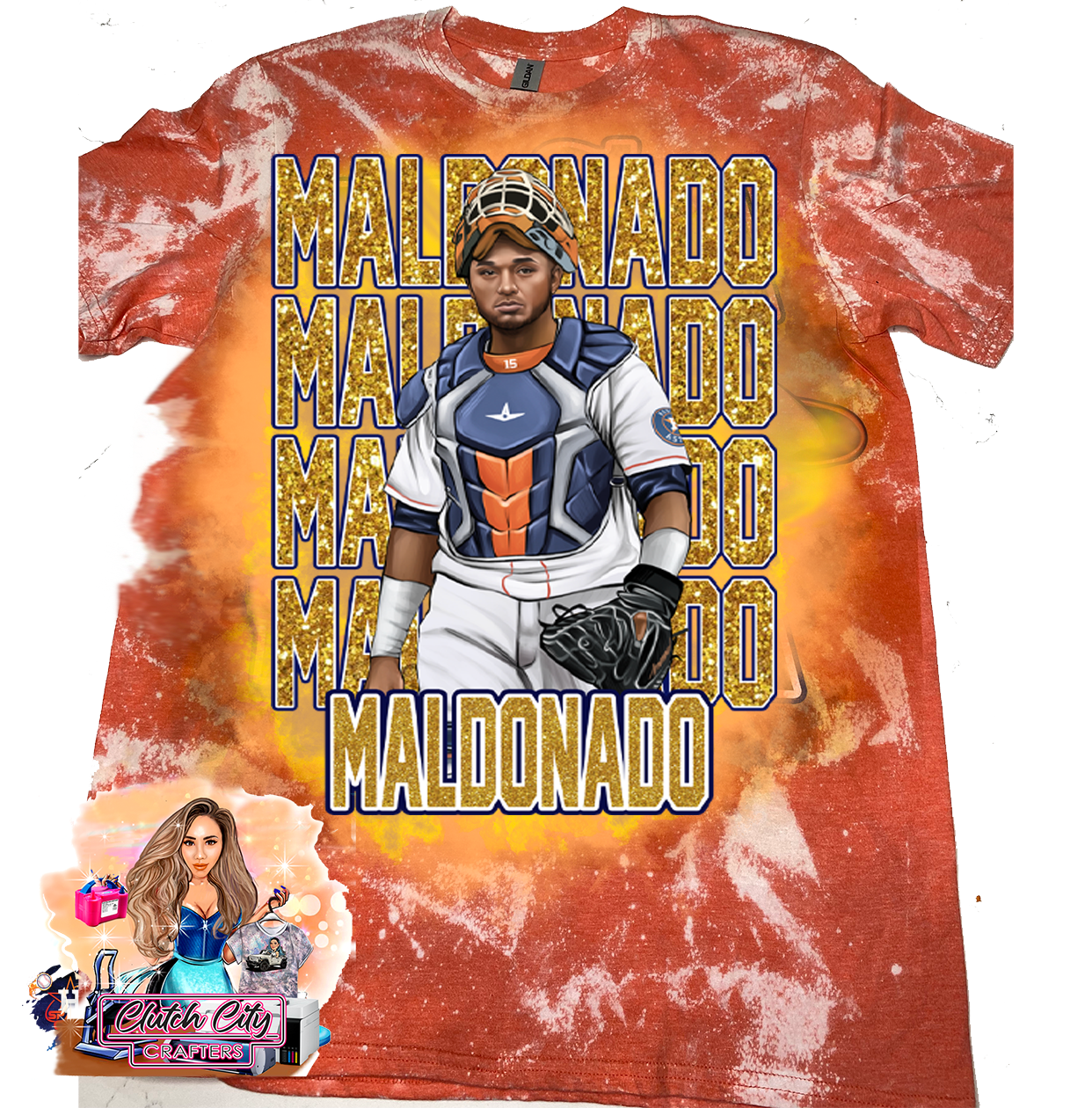 Martín Maldonado Orange Bleached Tee 2023