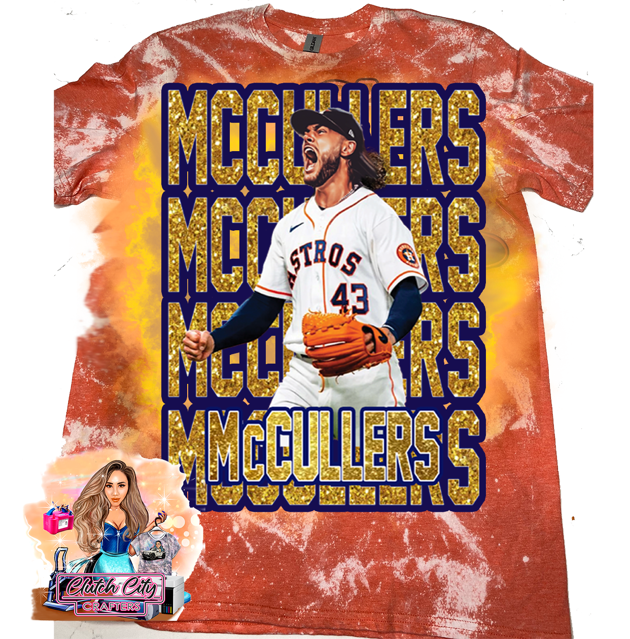 McCullers Orange Bleached Tee 2023