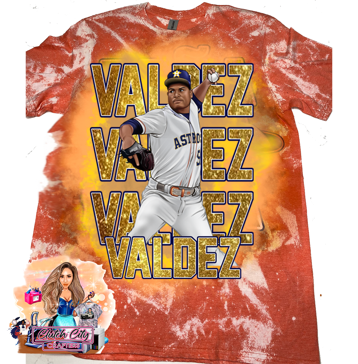 Framber Valdez Orange Bleached Tee 2023