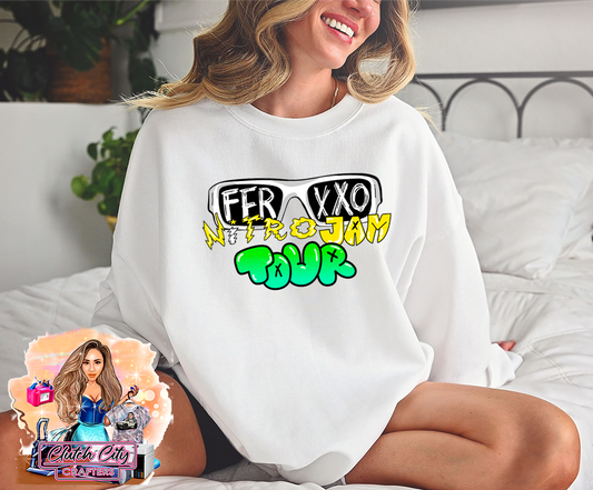 FerXXO Nitro Jam Tour White Sweatshirt