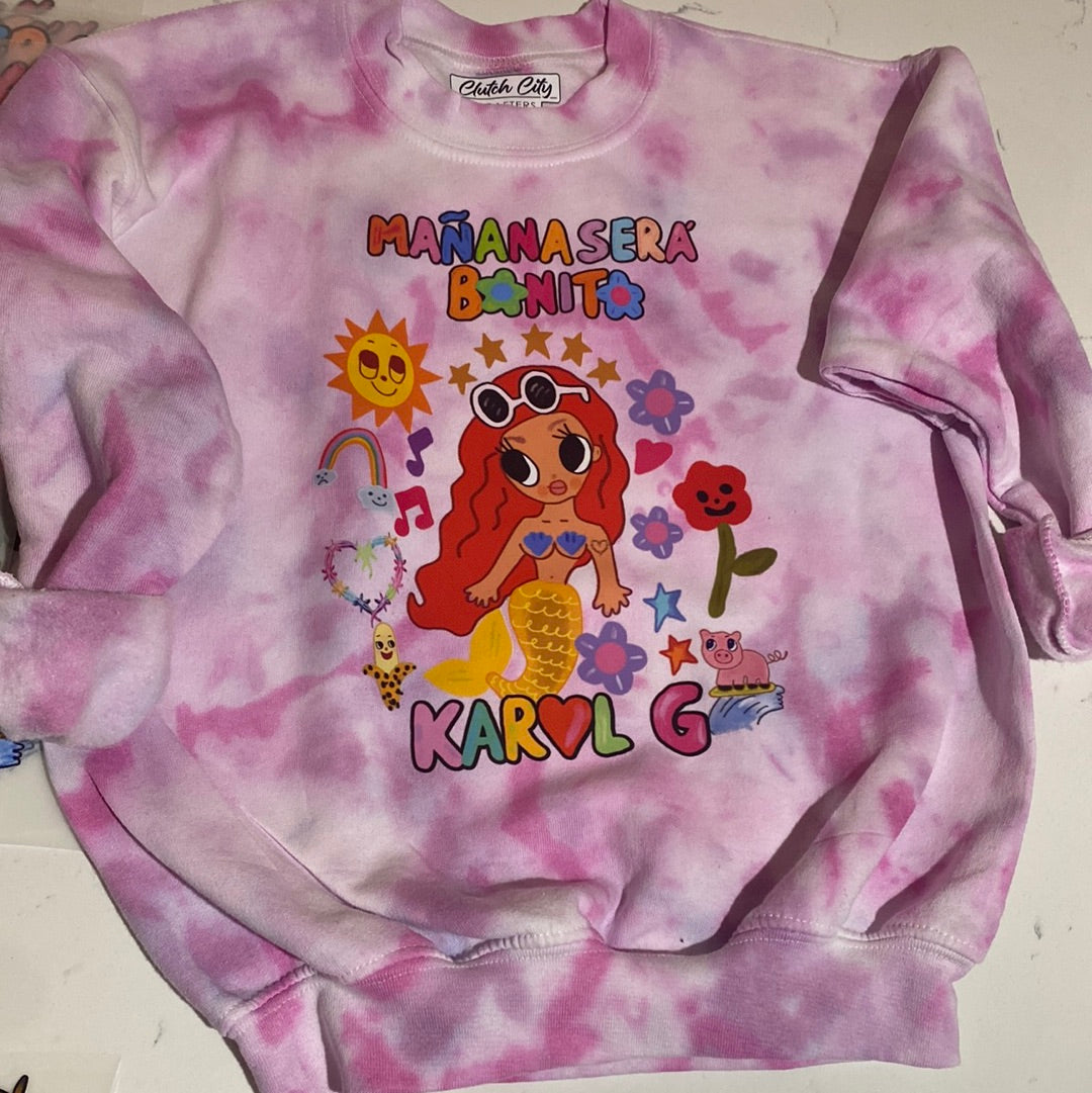 Kids Sirenita Tie Dye Sweatshirt