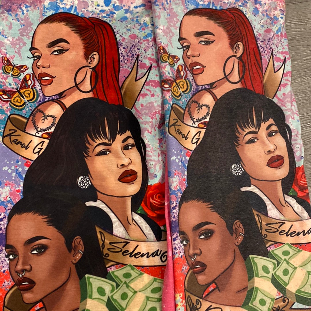 3 Divas-Karol G, Selena, Rihanna Bleached Tee