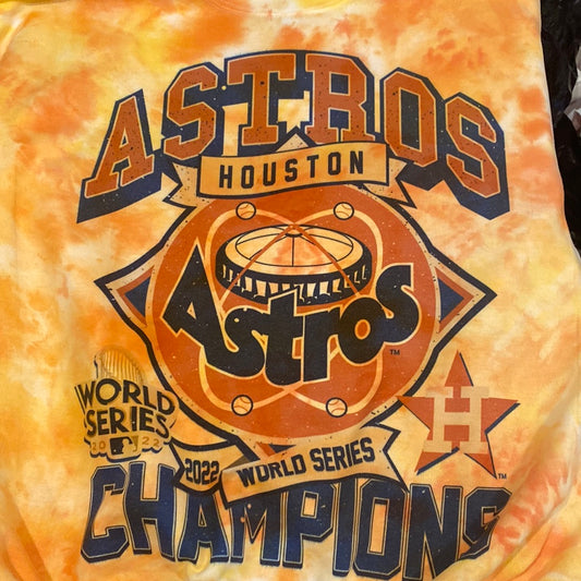 World Series Orange Dyed Sweatshirt