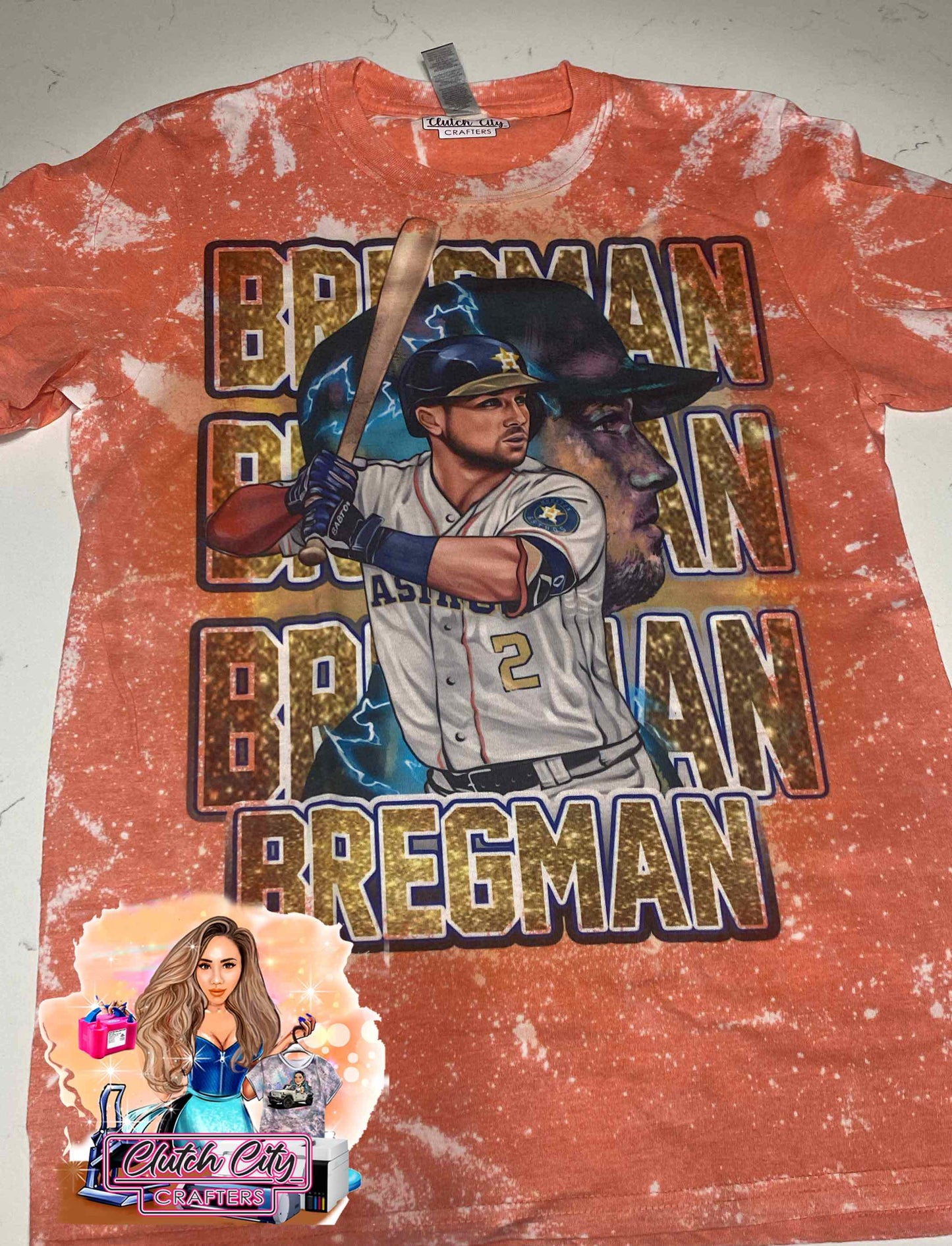 Bregman Orange Bleached Tee 2023