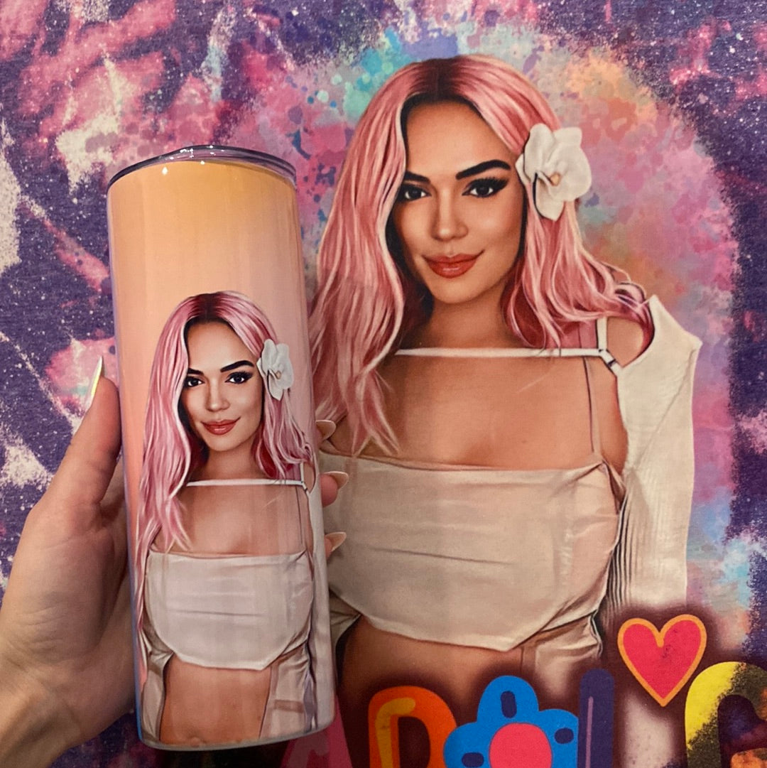 KarolG Pink Hair Bundle W/ tumbler