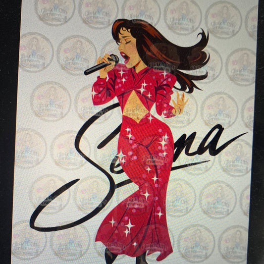 Selena Como La Flor with NO paint splatter