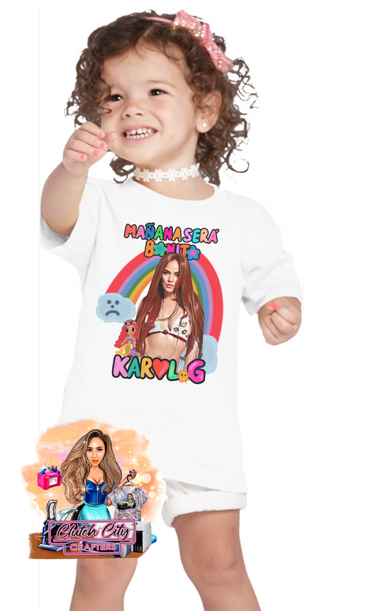 Kids KG Rainbow White Tee